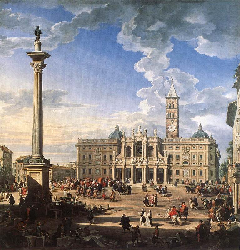 The Piazza and Church of Santa Maria Maggiore ch, PANNINI, Giovanni Paolo